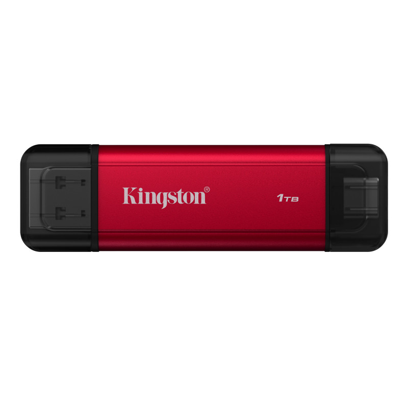 Kingston Technology Dual Portable 1 TB USB Type-A   USB Type-C 3.2 Gen 2 (3.1 Gen 2) musta, Punainen