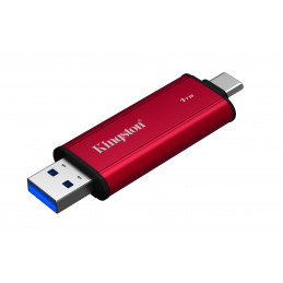Kingston Technology Dual Portable 1 TB USB Type-A   USB Type-C 3.2 Gen 2 (3.1 Gen 2) musta, Punainen