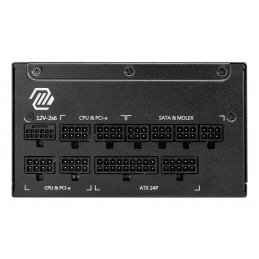 MSI MAG A1000GL PCIE5 II virtalähdeyksikkö 1000 W 24-pin ATX ATX musta