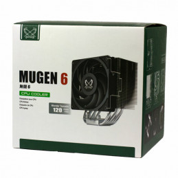 Scythe Mugen 6 Suoritin Tuuletin 12 cm musta, Hopea