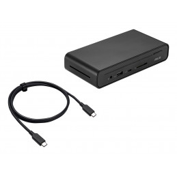 ASUS Triple Display USB-C Dock Duo DC301 Langallinen musta