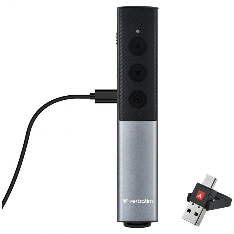 Verbatim 32366 Wifi-esittelylaite RF musta, Hopea