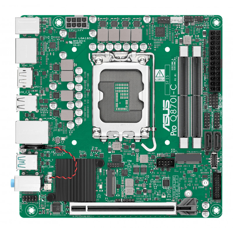 ASUS PRO Q870I-C-CSM Intel Q870 LGA 1851 (Socket V1) Mini ITX