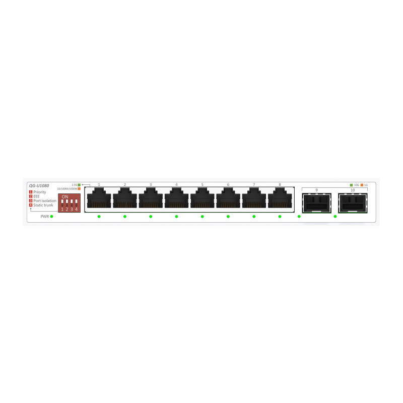 ASUS QG-U1080 Hallitsematon 2.5G Ethernet (100 1000 2500) Valkoinen