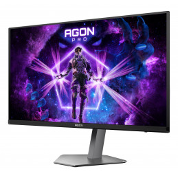 AOC AGON PRO AG276QKD2 tietokoneen litteä näyttö 67,3 cm (26.5") 2560 x 1440 pikseliä Quad HD QD-OLED musta, Harmaa