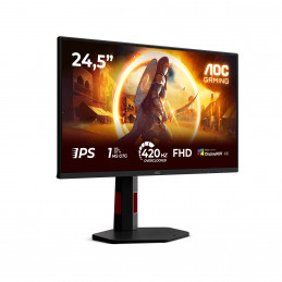 AOC G4 25G4KUR tietokoneen litteä näyttö 62,2 cm (24.5") 1920 x 1080 pikseliä Full HD LED musta, Punainen