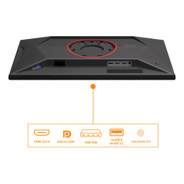 AOC G4 25G4KUR tietokoneen litteä näyttö 62,2 cm (24.5") 1920 x 1080 pikseliä Full HD LED musta, Punainen