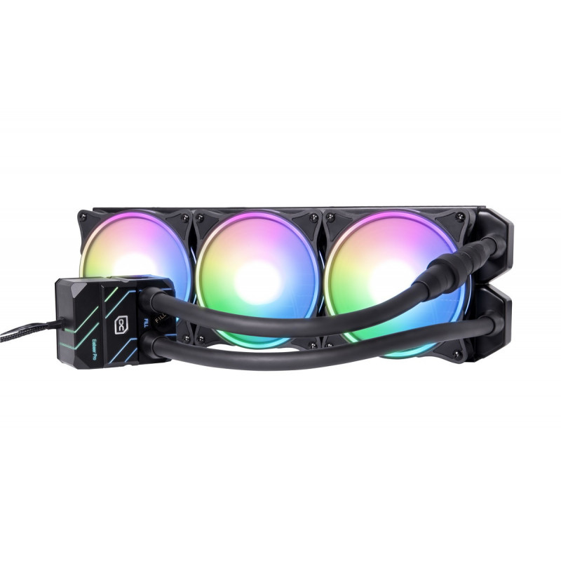 Alphacool Eisbaer Pro Aurora 360 Suoritin All-in-one-nesteenjäähdytin 12 cm musta, Valkoinen 1 kpl
