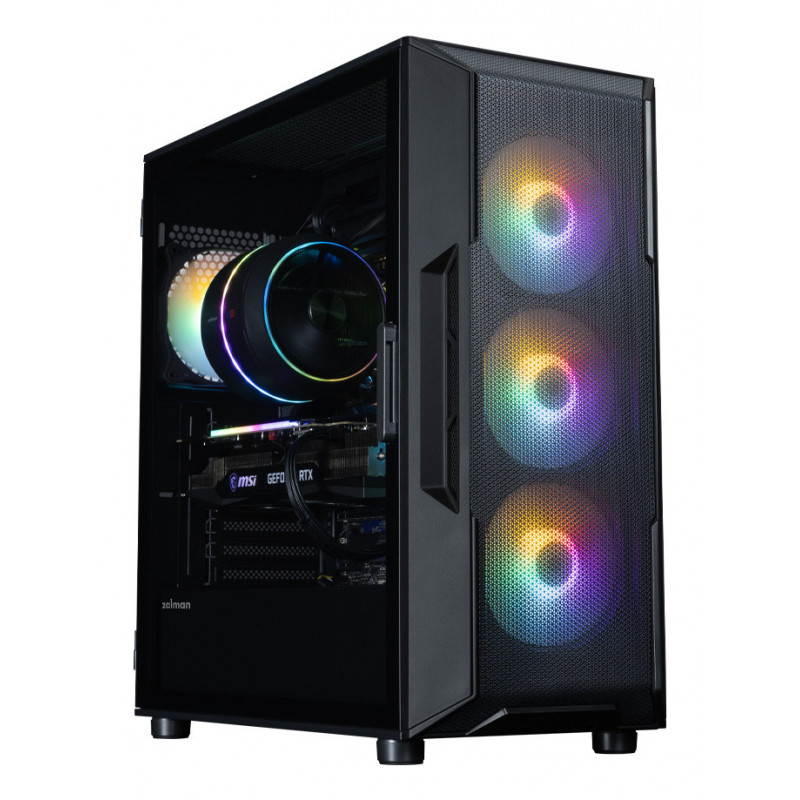 Zalman I3 NEO V2 BLACK tietokonekotelo Midi Tower musta