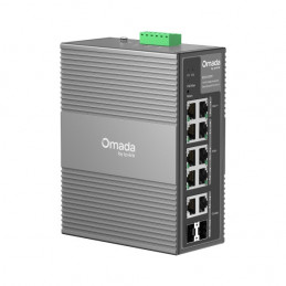 TP-Link Omada IES210GPP verkkokytkin Hallittu Gigabit Ethernet (10 100 1000) Power over Ethernet -tuki DIN rail Harmaa