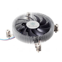 Silverstone SST-NT07-115X Tietokoneen jäähdytysjärjestelmä Piirisarja Jäähdytin 8 cm musta, Metallinen