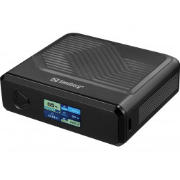 Sandberg 421-25 akku- ja paristolaturi Litium polymeeri (LiPo) 20000 mAh Langaton lataaminen musta