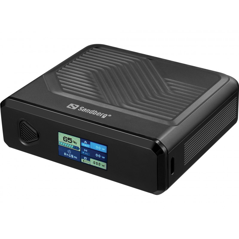 Sandberg 421-25 akku- ja paristolaturi Litium polymeeri (LiPo) 20000 mAh Langaton lataaminen musta