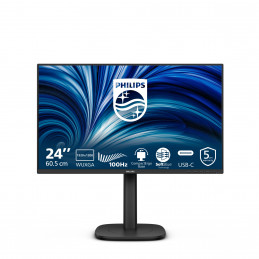 Philips 3000 series 24B2N3200D 00 tietokoneen litteä näyttö 61,2 cm (24.1") 1920 x 1200 pikseliä WUXGA LCD musta