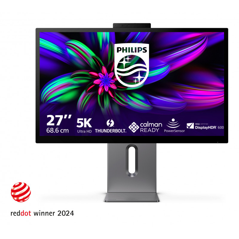 Philips Brilliance 27E3U7903 00 tietokoneen litteä näyttö 68,6 cm (27") 5120 x 2880 pikseliä 5K Ultra HD LCD Harmaa