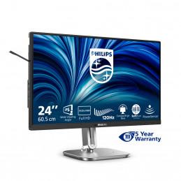 Philips 4000 series 24B2N4200 00 tietokoneen litteä näyttö 60,5 cm (23.8") 1920 x 1080 pikseliä Full HD LCD Harmaa