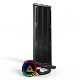 Montech LightFlow ARGB 360 Suoritin All-in-one-nesteenjäähdytin 12 cm musta 1 kpl