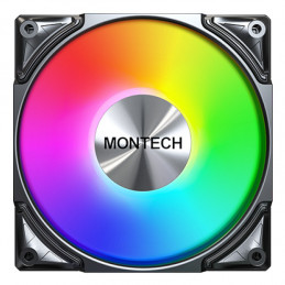 Montech METAL PRO 12 ARGB PWM Tietokonekotelo Tuuletin 12 cm musta 1 kpl