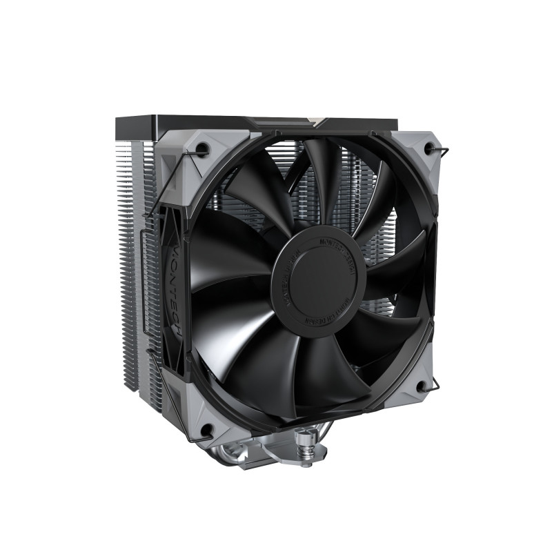 Montech NX400 Suoritin Ilmanjäähdytin 12 cm musta 2 kpl