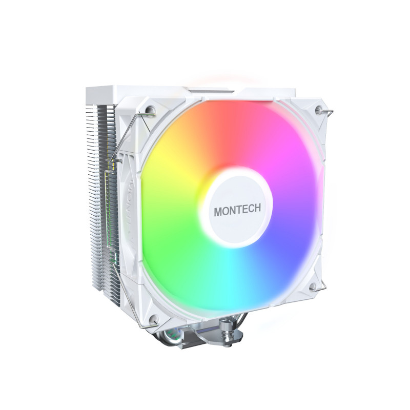 Montech NX400 ARGB Suoritin Ilmanjäähdytin 12 cm Valkoinen 2 kpl