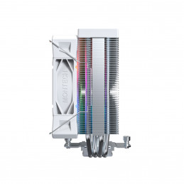 Montech NX400 ARGB Suoritin Ilmanjäähdytin 12 cm Valkoinen 2 kpl