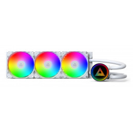 Montech LightFlow ARGB 360 Suoritin All-in-one-nesteenjäähdytin 12 cm Valkoinen 1 kpl