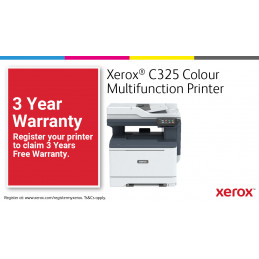 Xerox C325, A4, 33 s min, langaton, kaksipuolinen kopiointi tulostus skannaus faksaus, PS3 PCL5e 6 , 2 alustaa, 251 arkkia