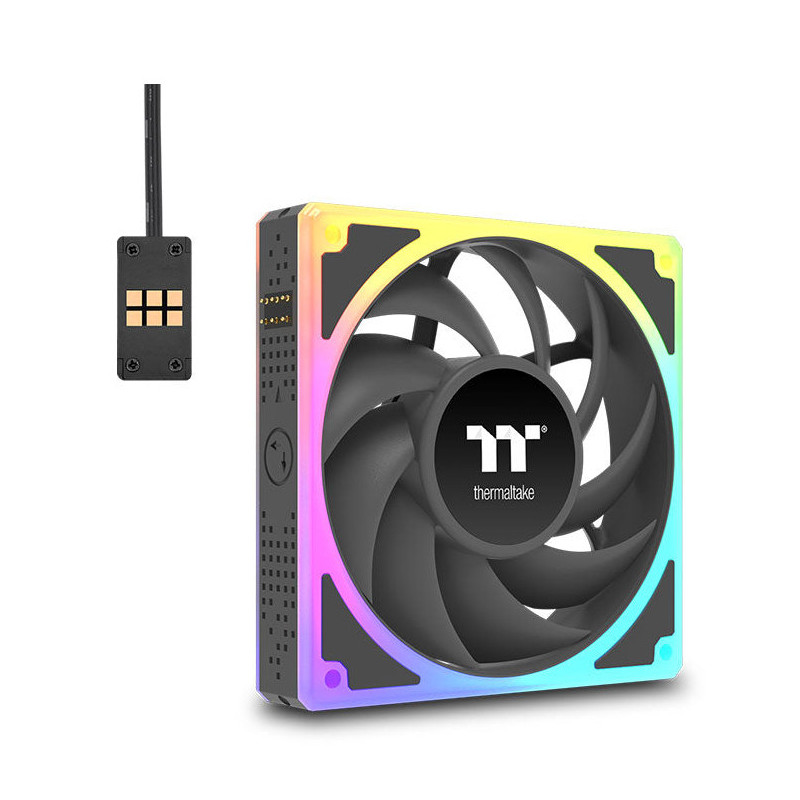 Thermaltake CL-F212-PL14SW-A Tietokoneen jäähdytysjärjestelmä Tietokonekotelo Tuuletin 14 cm musta 3 kpl