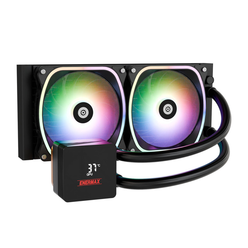 Enermax Aquafusion II 240 mm Suoritin All-in-one-nesteenjäähdytin 12 cm musta