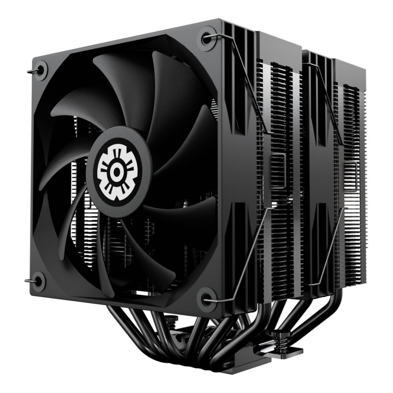 Enermax ETS-TD60D Tietokoneen jäähdytysjärjestelmä Suoritin Ilmanjäähdytin 12 cm musta