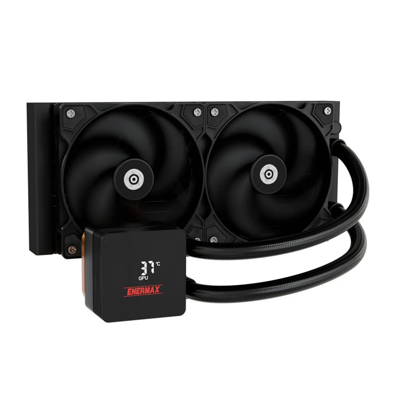 Enermax ELC-LMIV240-SF Tietokoneen jäähdytysjärjestelmä Suoritin All-in-one-nesteenjäähdytin 12 cm musta