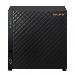 Asustor AS1204T NAS Tower Realtek RTD1619B 1 GB DDR4 0 TB ADM musta
