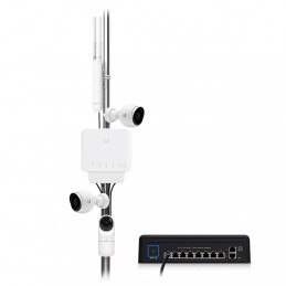 Ubiquiti UniFi USW‑FLEX Hallittu L2 Gigabit Ethernet (10 100 1000) Power over Ethernet -tuki Valkoinen