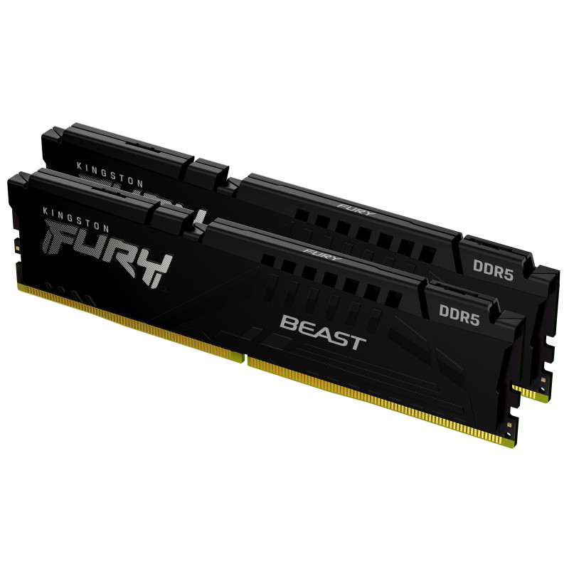 Kingston Technology FURY Beast 64 Gt 6000 MT s DDR5 CL30 DIMM (2 kpl n pakkaus) , musta, EXPO