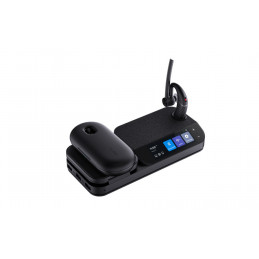 Yealink BH71-WORKSTATION-PRO kuulokkeet ja kuulokemikrofoni Langaton In-ear Toimisto puhelukeskus Bluetooth Latausteline musta