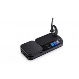 Yealink BH71-WORKSTATION kuulokkeet ja kuulokemikrofoni Langaton In-ear Toimisto puhelukeskus Bluetooth Latausteline musta