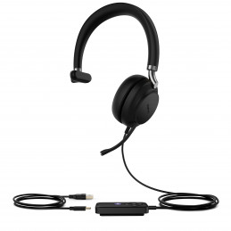 Yealink UH38 Mono Teams Kuulokkeet Langallinen & langaton Pääpanta Toimisto puhelukeskus Bluetooth musta