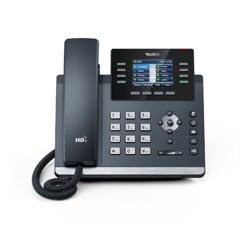 Yealink SIP-T44U IP-puhelin Harmaa 8 linjat LCD Wi-Fi
