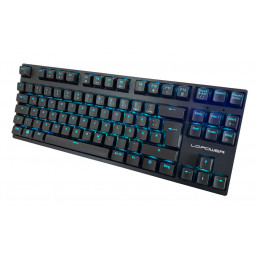 LC-Power LC-KEY-MECH-2-RGB-C-W näppäimistö Pelaaminen USB + RF Wireless + Bluetooth QWERTZ Saksa musta