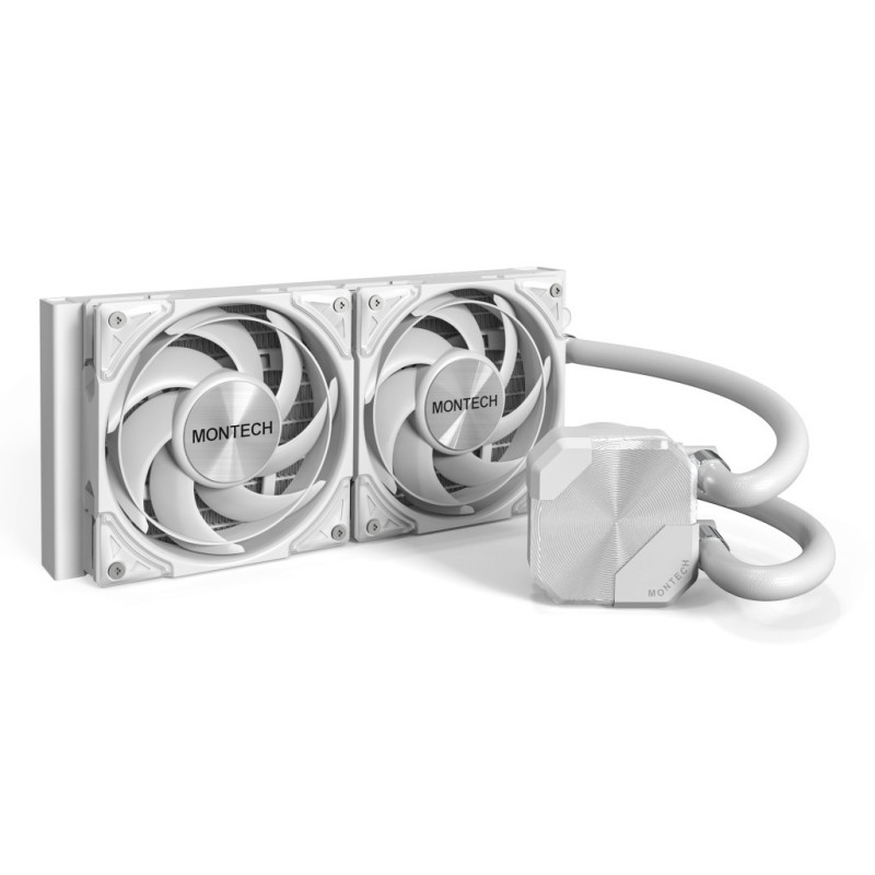 Montech HyperFlow Silent 240 Suoritin All-in-one-nesteenjäähdytin 12 cm Valkoinen 1 kpl