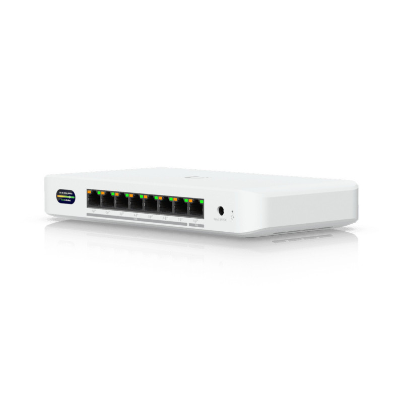 Ubiquiti UDB-Switch 2.5G Ethernet (100 1000 2500) Power over Ethernet -tuki Valkoinen