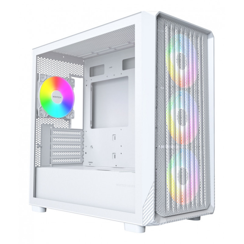 Montech X5M (W) tietokonekotelo Micro Tower Valkoinen