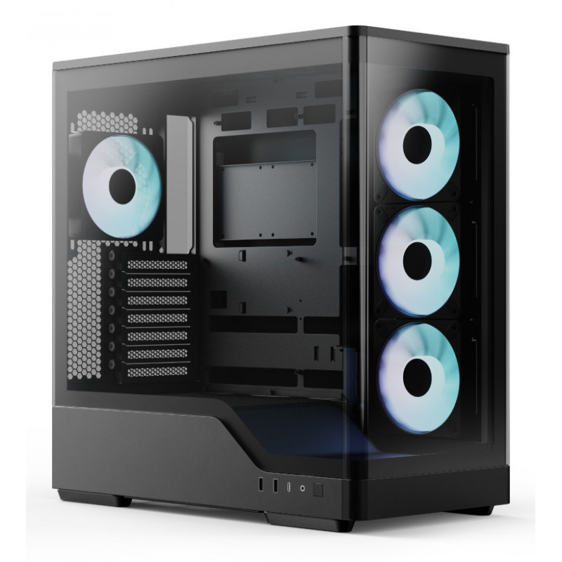 Aerocool P500A-BK Midi Tower musta