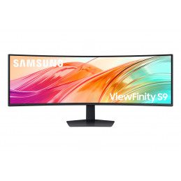 Samsung S95UC tietokoneen litteä näyttö 124,5 cm (49") 5120 x 1440 pikseliä Dual QHD LCD musta