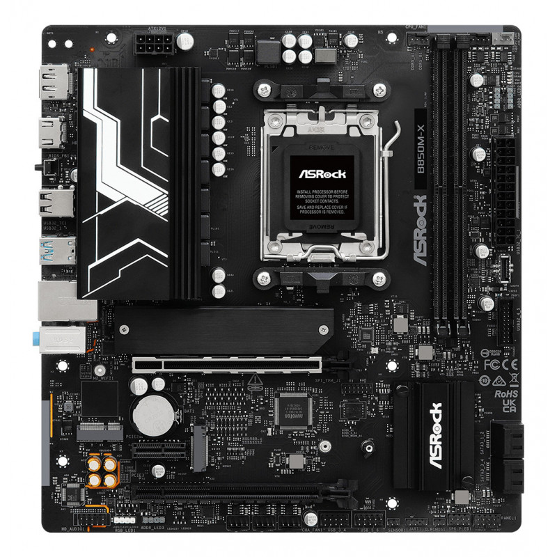 Asrock B850M-X AMD B850 Pistoke AM5 mikro ATX