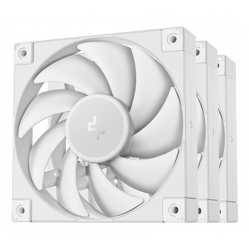 DeepCool FD12 WH-3 IN 1 Tietokonekotelo Tuuletin 12 cm Valkoinen 3 kpl