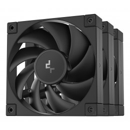 DeepCool FD12-3 IN 1 Tietokonekotelo Tuuletin 12 cm musta 3 kpl