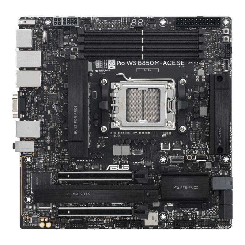 ASUS PRO WS B850M-ACE SE AMD B850 Pistoke AM5 mikro ATX