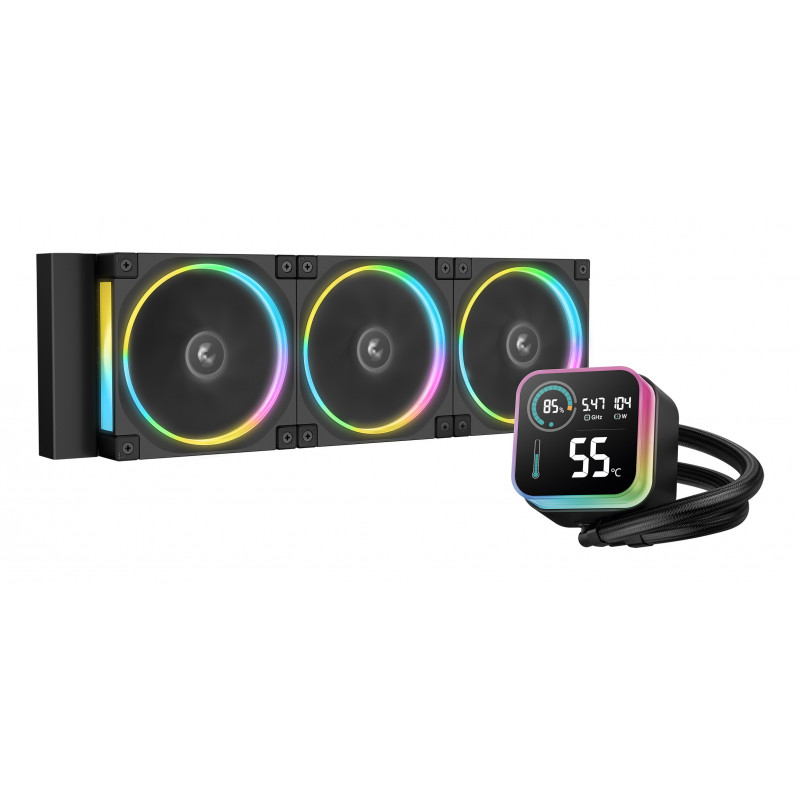 DeepCool LQ360 ULTRA ARGB Suoritin Nestejäähdytyspakkaus 12 cm musta
