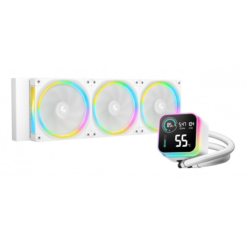 DeepCool LQ360 ULTRA ARGB Suoritin Nestejäähdytyspakkaus 12 cm Valkoinen